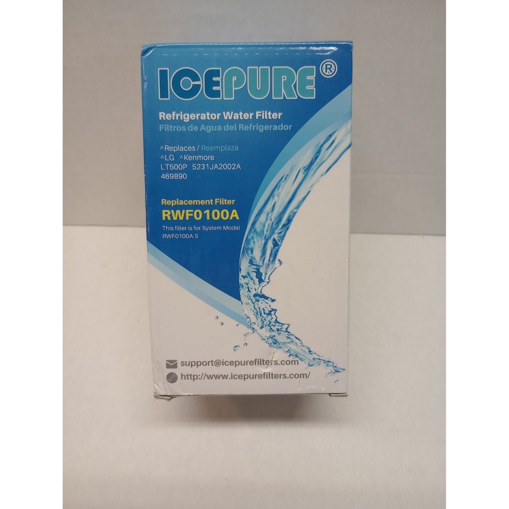 ICEPURE RWF0100A Refrigerator Water Filter Replacement for LG LT500P New Sealed